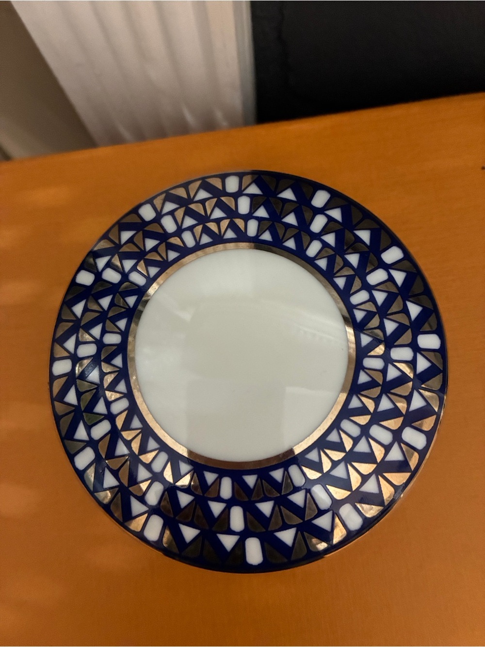 Millennium DesBlue and Gold Decorative Plate